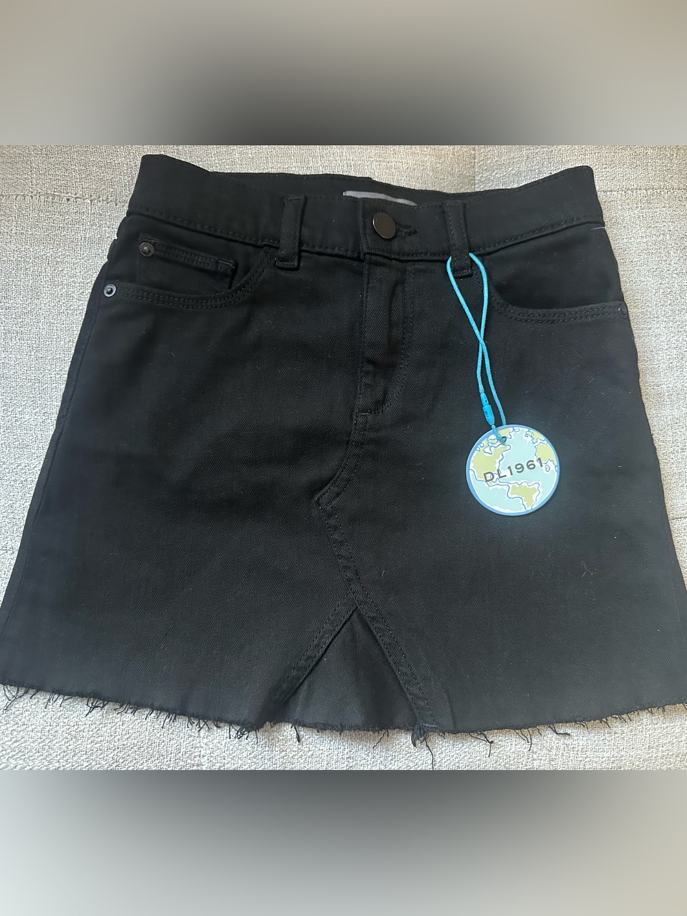 DL1961 Black Jenny Mini Skirt Girls